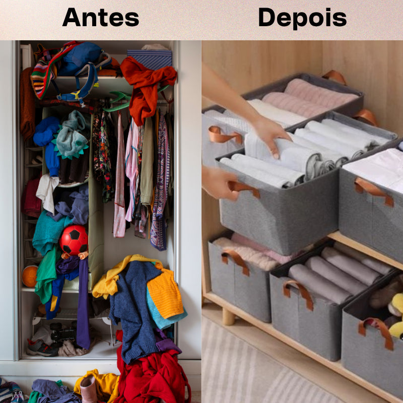 Box Organizador de Roupa para Closet e Guarda-Roupa [Compre 1 Leve 3]